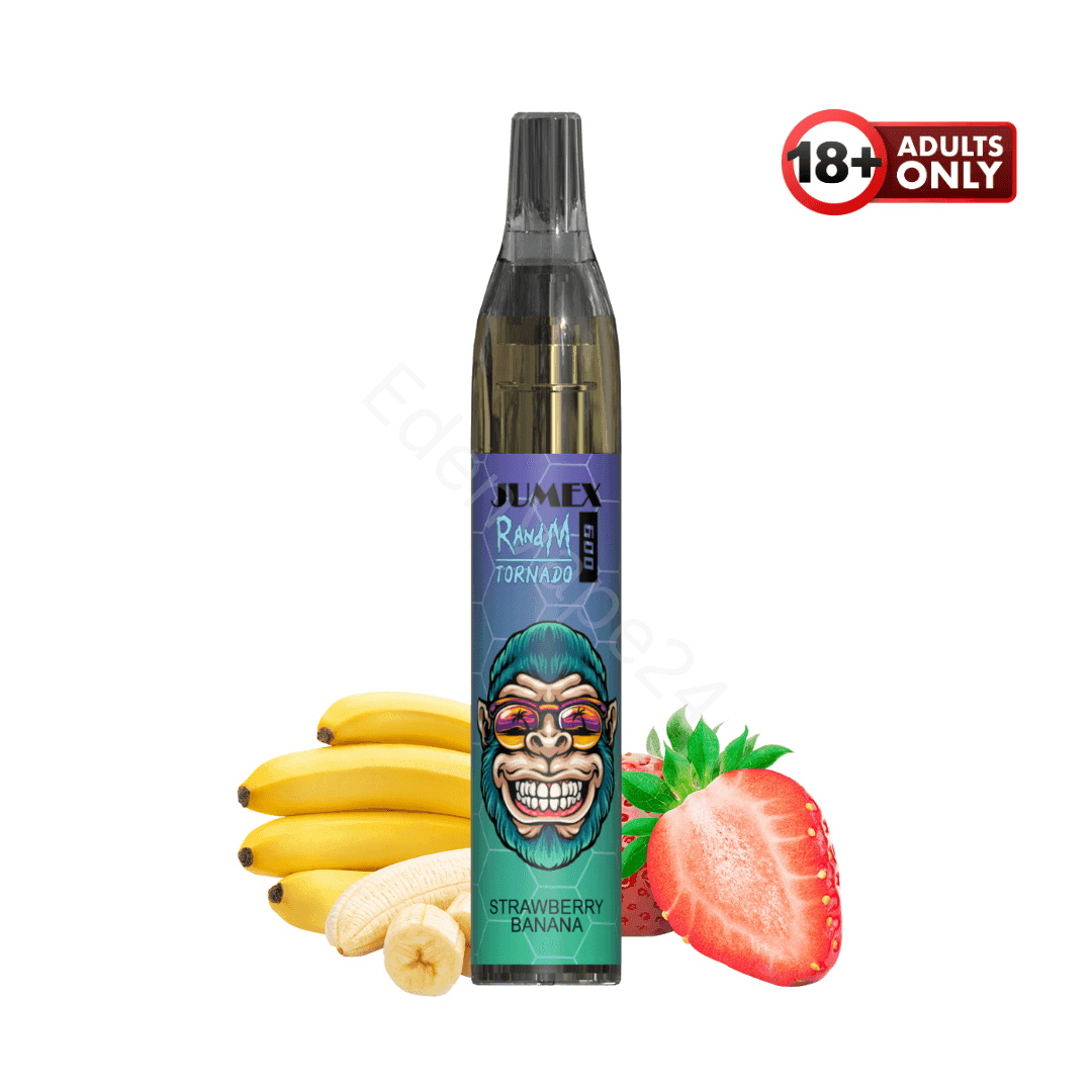 RandM Tornado 600 Fumot Vapes - Strawberry Banana - EdenVape24